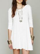 Shein Long Sleeve Open Back Shift Dress