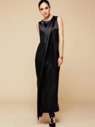 Shein Black Sleeveless Abaya Dress