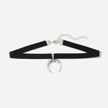 Shein Moon Pendant Choker