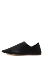 Shein Black Faux Leather Pointed Toe Flats