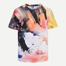 Shein Men Watercolor Print Tee