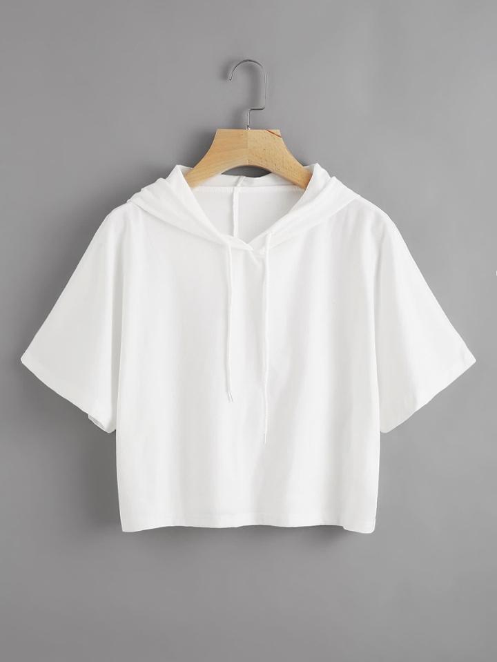 Shein Hooded Drawstring Tee