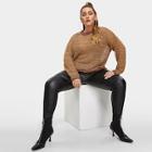 Shein Plus Ripped Hem Semi Sheer Jumper