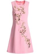 Shein Flowers Embroidered Beading Shift Dress