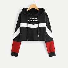 Shein Cut And Sew Two Tone Hoodie