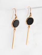 Shein Bar Design Drop Earrings With Marble