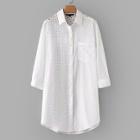 Shein Eyelet Embroidered Shirt Dress
