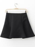Shein Black High Waist Flare Skirt