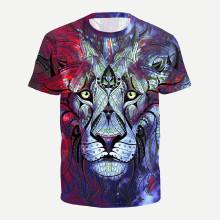 Shein Men Lion 3d Print Tee