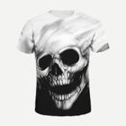 Shein Men Halloween Skeleton Print Tee