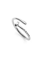Shein Silver Plated Screw Wrap Ring