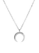 Shein Metal Horn Pendant Chain Necklace