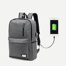 Shein Usb Charging Nylon Backpack