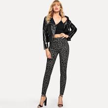 Shein Leopard Print Jeans