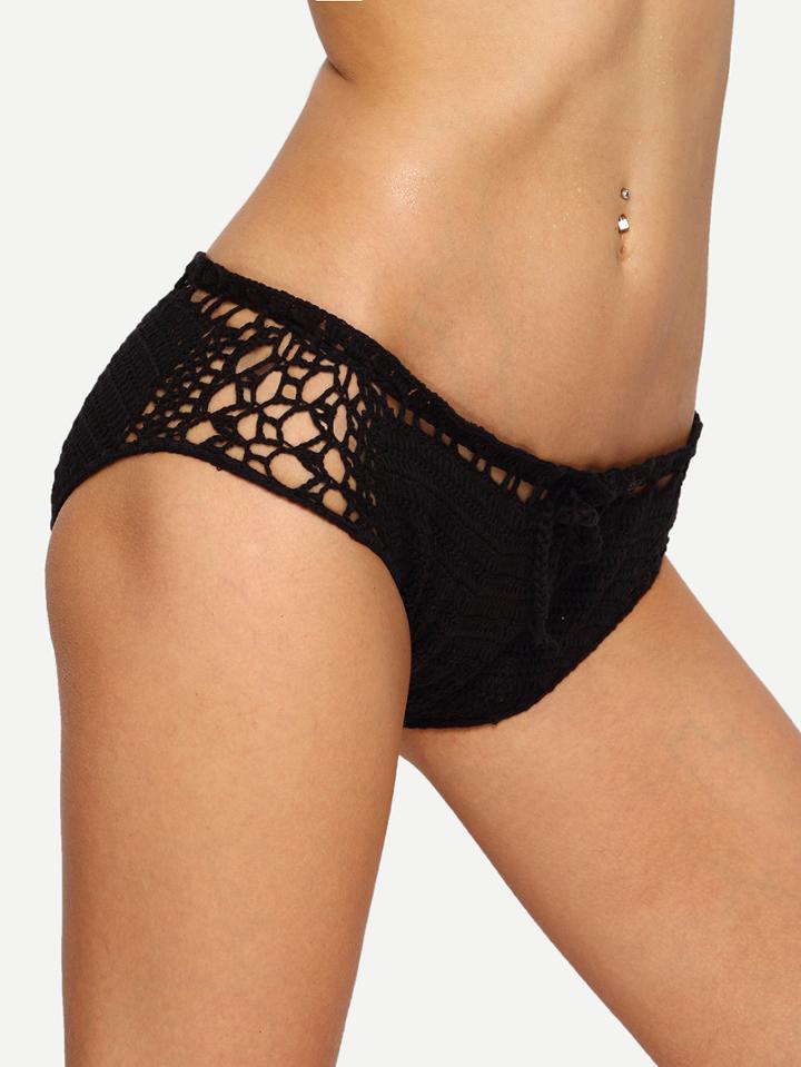 Shein Hollow Out Crochet Bikini Bottom
