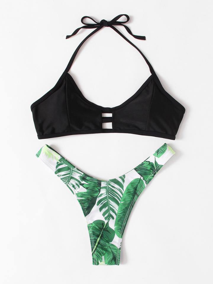 Shein Ladder Cutout Mix And Match Bikini Set