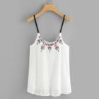 Shein Geo Embroidered Cami Top