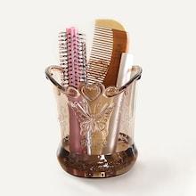 Shein Butterfly Pattern Makeup Brush Storage Barrel