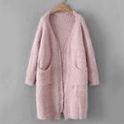 Shein Drop Shoulder Slit Hem Cardigan