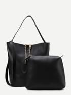 Shein Chain Detail Pu Combination Bag