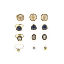 Shein Stud Earrings 4pairs & Ring Set 4pcs