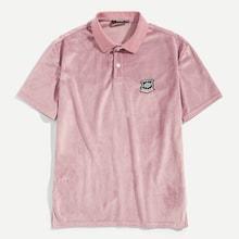 Shein Men Button Front Collar Neck Tee