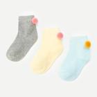 Shein Girls Pom-pom Decorated Socks 3pairs