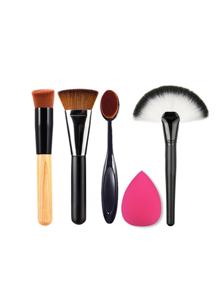 Shein Makeup Brush Set With Puff