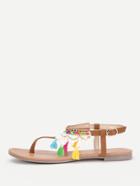 Shein Tassel Detail Toe Post Sandals