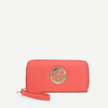 Shein Metal Detail Zipper Wallet