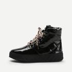 Shein Men Quilted Detail Lace Up Sneakers
