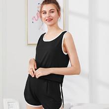 Shein Contrast Binding Tank Top & Shorts Pj Set