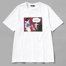 Shein Men Cartoon Print Solid Tee