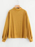 Shein Lantern Sleeve Drop Shoulder Sweatshirt