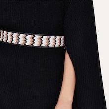 Shein Chevron Pattern Elastic Belt