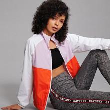 Shein Cut And Sew Raglan Sleeve Zip Up Jacket