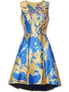 Shein Multicolor Embroidered Print High Low Dress