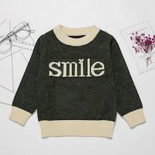 Shein Boys Contrast Trim Letter Pattern Jumper