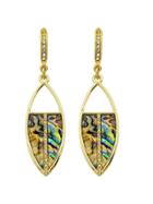 Shein Gold Rhinestone Drop Earrings Women