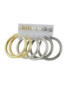 Shein 6 Pairs/set Colorful Round Shape Earrings