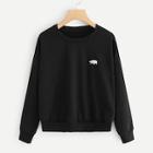 Shein Animal Embroidery Sweatshirt