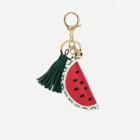 Shein Watermelon & Tassel Charm Keychain