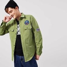 Shein Men Flap Pocket Patched Detail Shirt