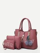 Shein Floral Embroidered Combination Bag 3pcs