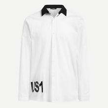 Shein Men Contrast Collar Shirt