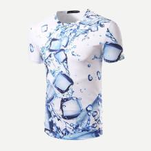 Shein Men Ice Cubes Print Tee