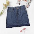 Shein Denim Raw Trim Skirt