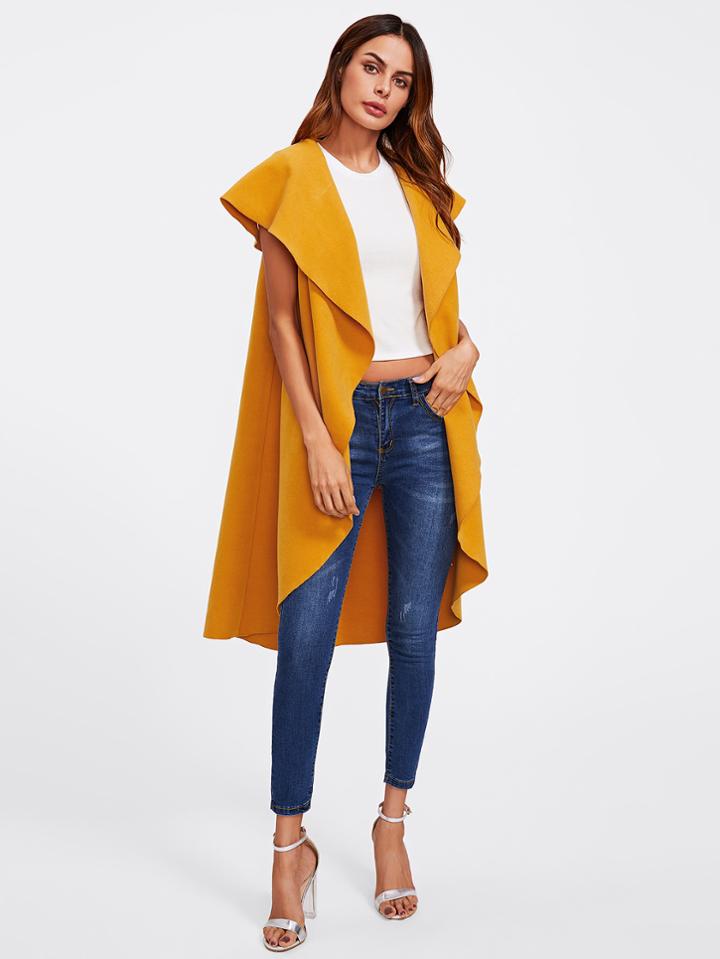 Shein Oversized Shawl Collar Vest