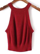 Shein Red Slim Basic Tank Top