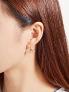 Shein Love & Heart Design Rhinestone Stud Earrings